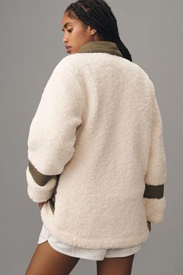 Jules Kae Kylie Sherpa Moto Jacket | Anthropologie
