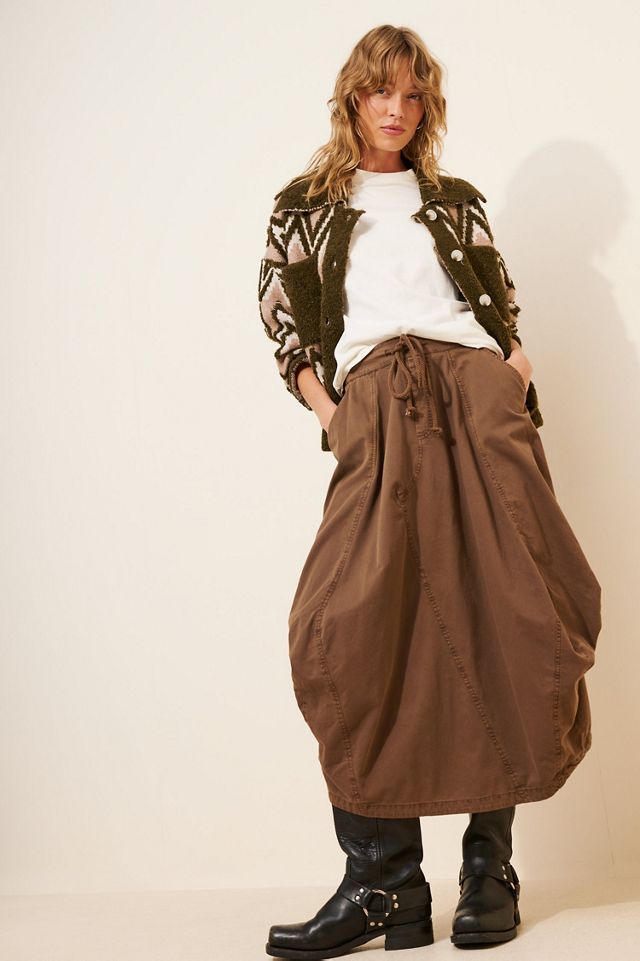 Flat White Button Up Sherpa Jacket #3