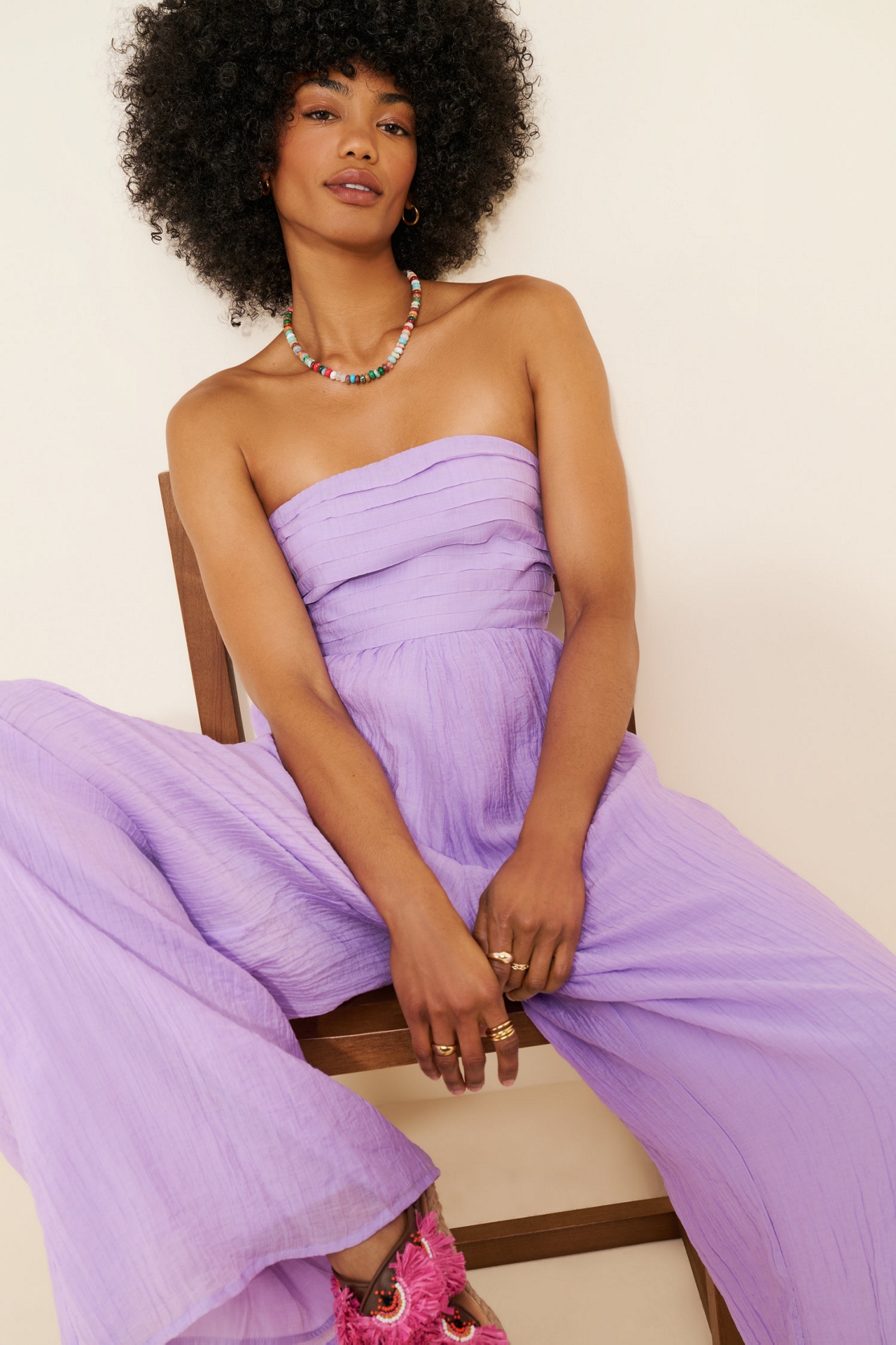 Line + Dot Lorenzo Wide Leg Jumpsuit