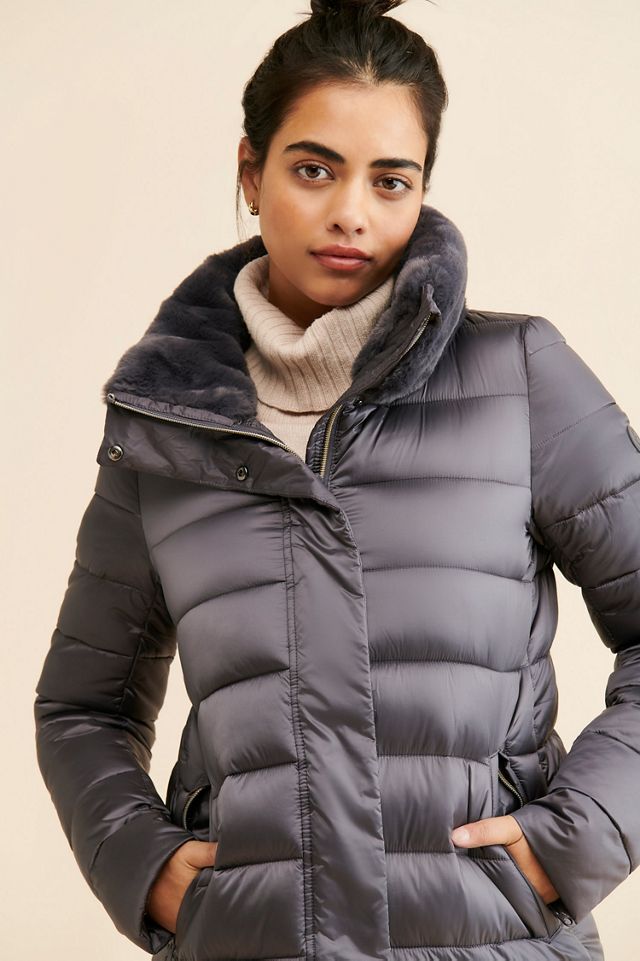 Save The Duck Dalea Faux Fur Collar Puffer Jacket #4