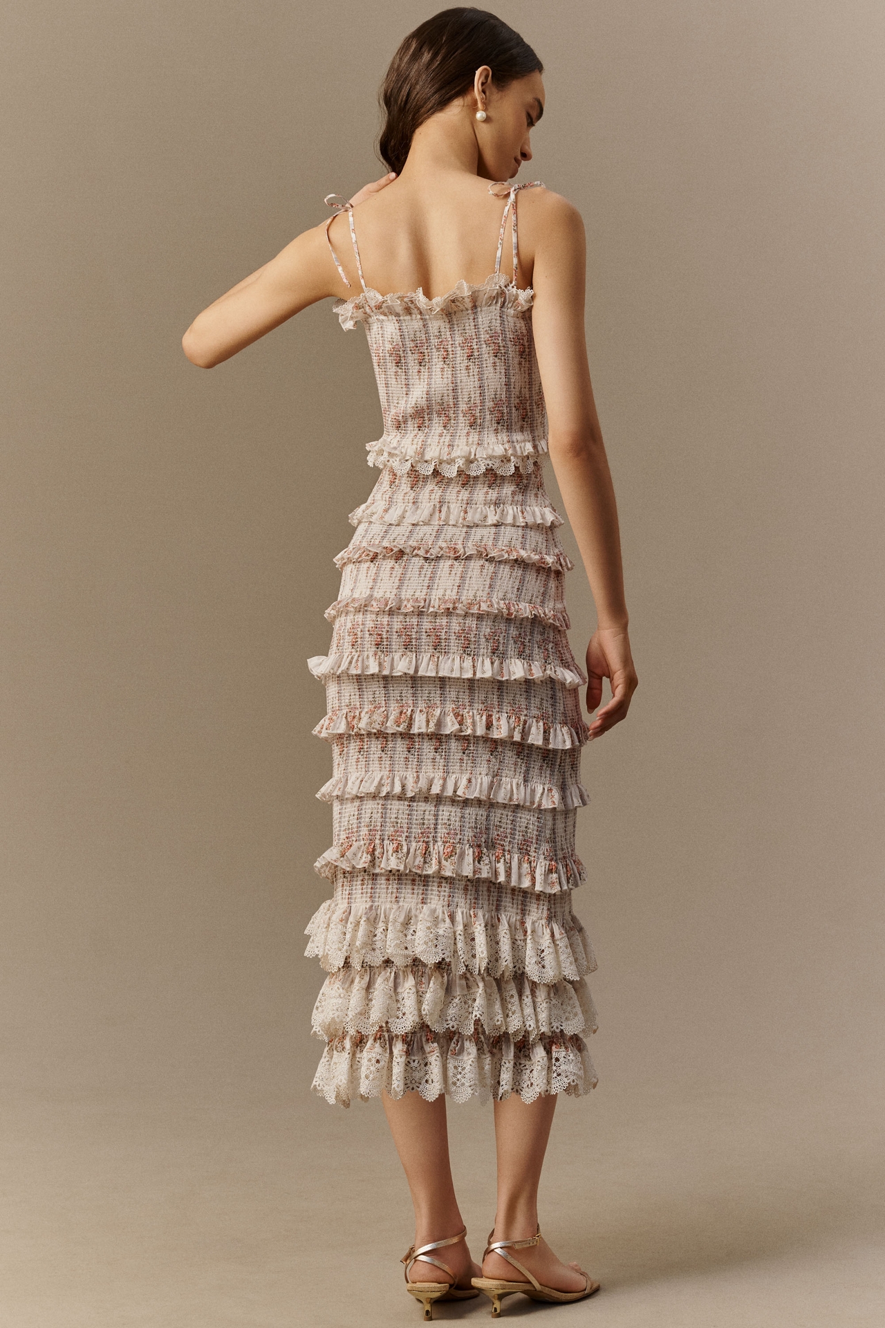 V. Chapman Lilian Satin Maxi Dress
