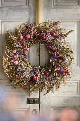 Fern + Flower Dried Wreath