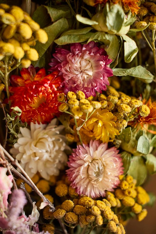 Tansy Garden Dried Wreath #1