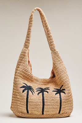 Faherty XL Woven Hobo Bag