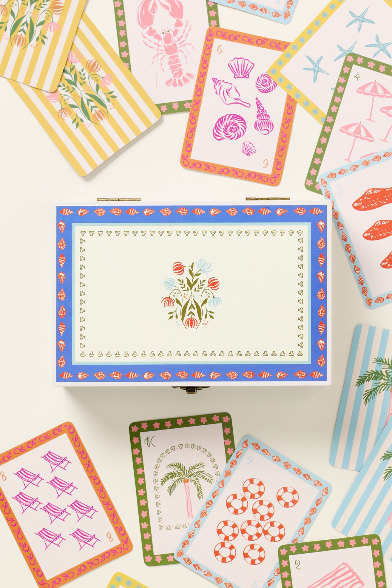 Anthropologie Boxed Playing Cards - Sky, One Size