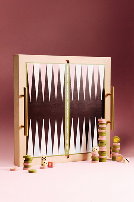 アルケミエ　GOAT EGG KINMOKUSEI 各1本　計2本 Anthropologie 2-in-1 Wooden Checkers and Backgammon Game | AnthroHome
