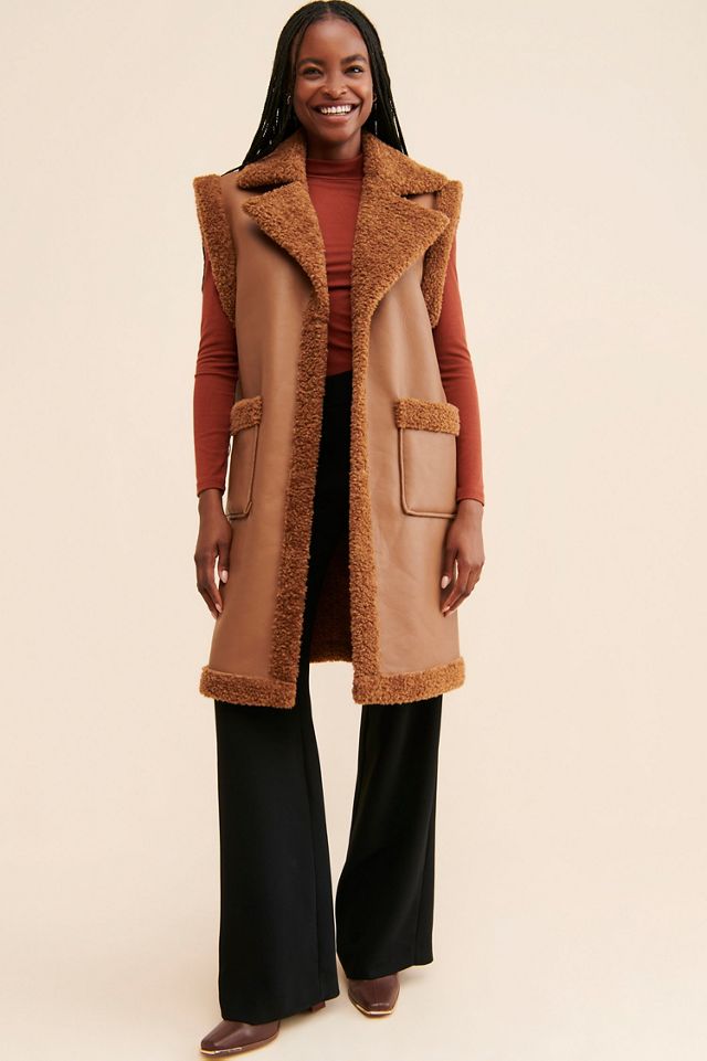 [BLANKNYC] Touch And Go Sherpa Vest #3