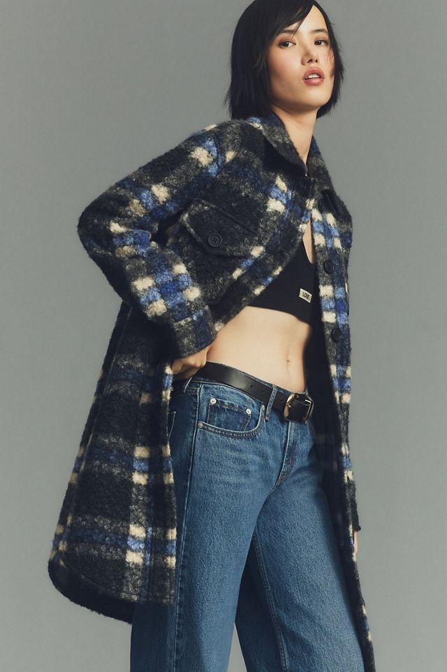 RD Style Eva Plaid Boucl? Shirt Jacket #4