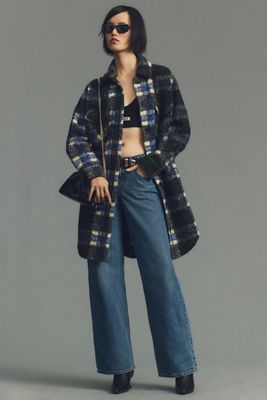 RD Style Eva Plaid Bouclé Shirt Jacket