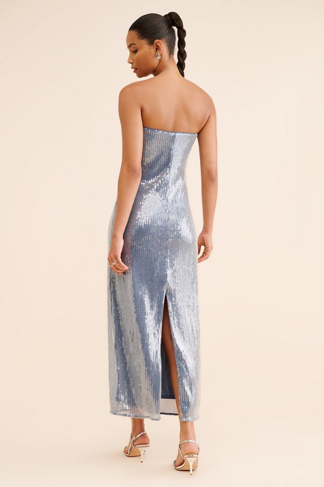 Hutch Sequin Strapless Maxi Dress #4