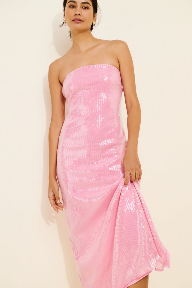 Hutch Strapless Sequin Column Dress #2