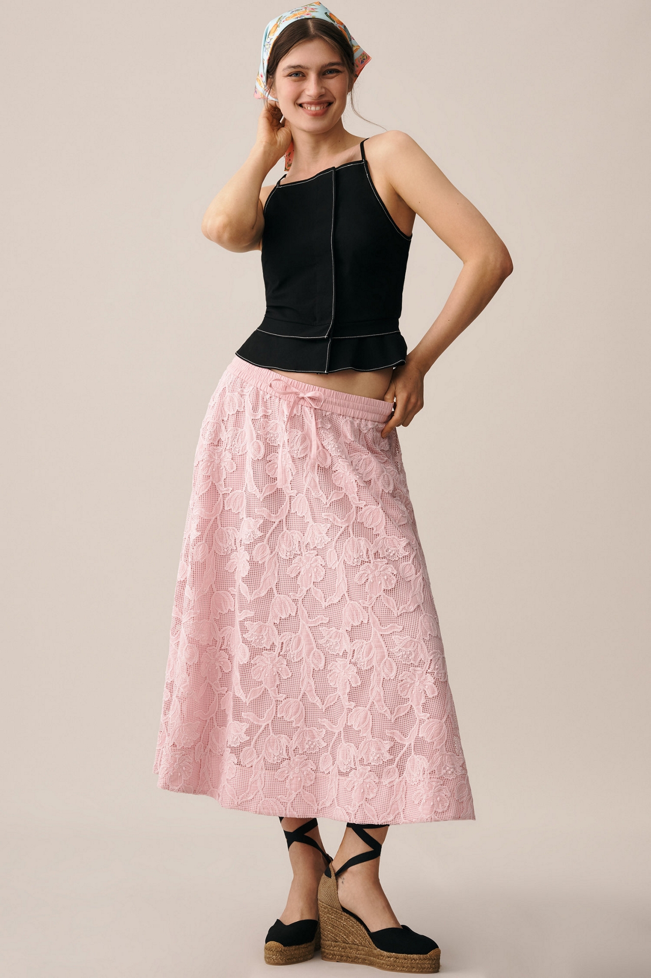 Maeve Tailored Square-Neck Top