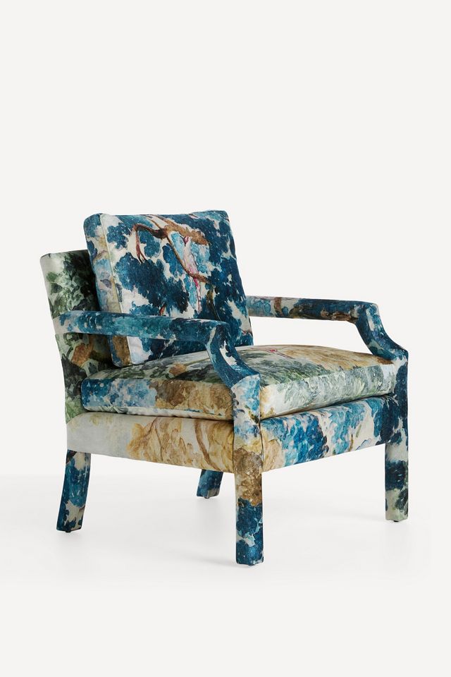Delaney Velvet Accent Chair #1