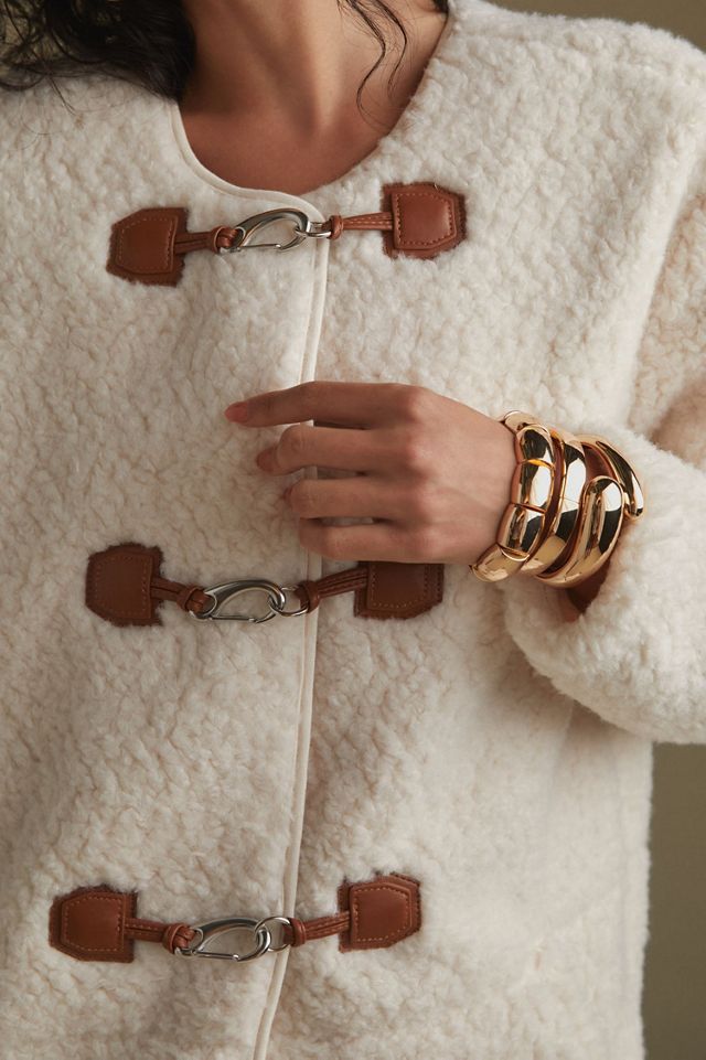 Avec Les Filles Cozy Sherpa Jacket #1