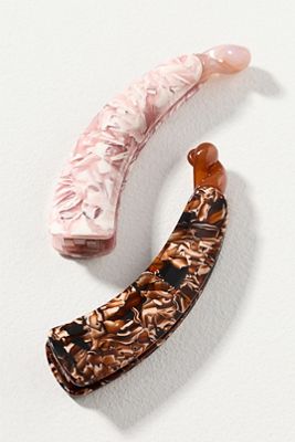By Anthropologie Large Banana Claw Clip