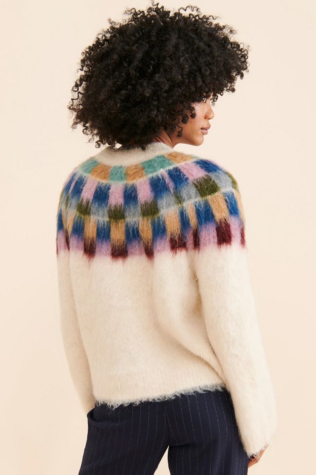 Madewell Sorenna Brushed Checkerboard Sweater #1