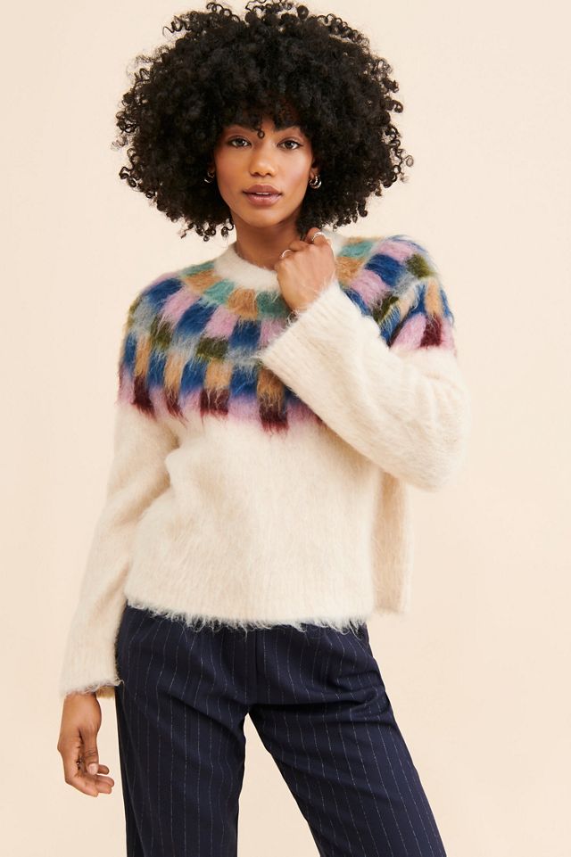 Madewell Sorenna Brushed Checkerboard Sweater #2