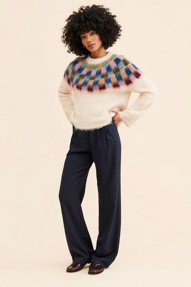Madewell Sorenna Brushed Checkerboard Sweater #3