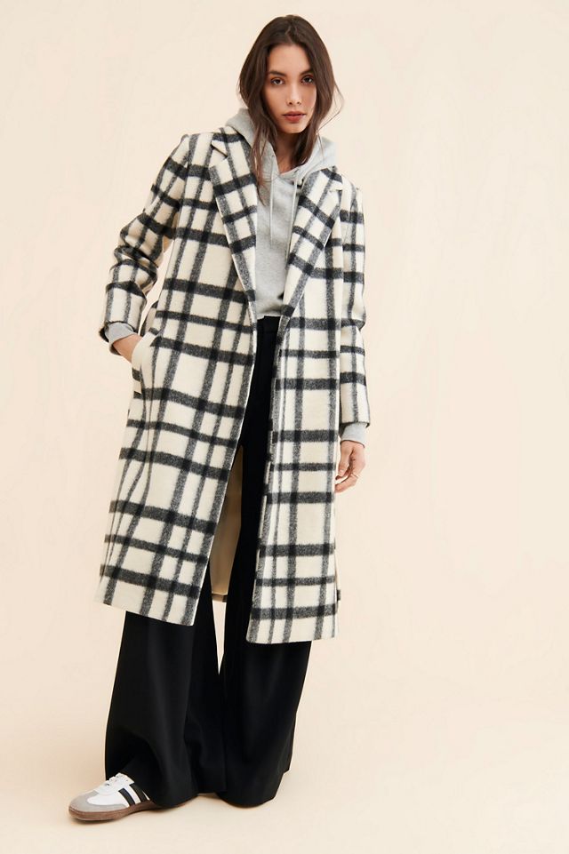 Hutch Plaid Tie-Front Overcoat #3