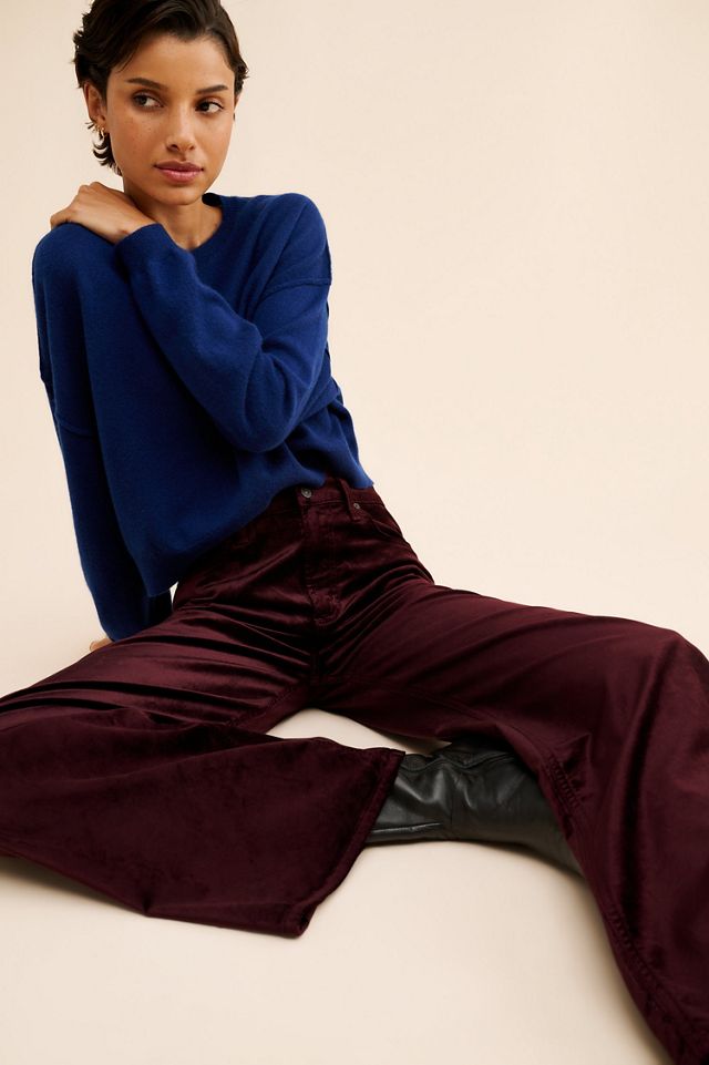 Citizens of Humanity Loli Mid-Rise Baggy Velvet Jeans #1