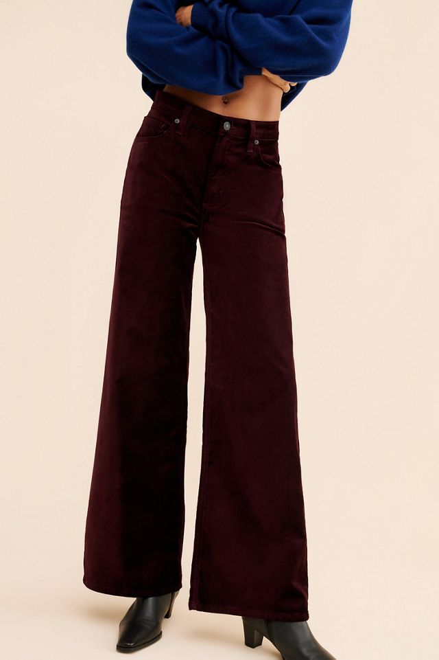 Citizens of Humanity Loli Mid-Rise Baggy Velvet Jeans #2