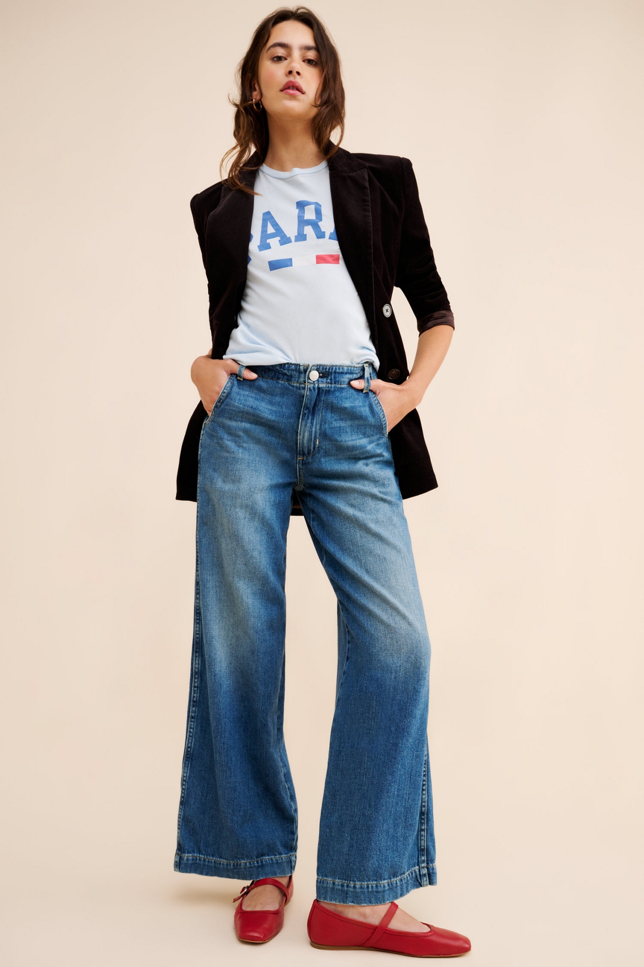 AMO Edith Wide Leg Trouser Jeans