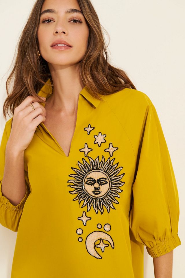 Dhruv Kapoor Collared Batwing Midi Dress #1