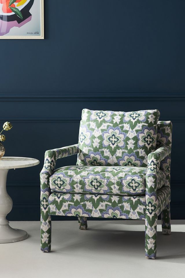 Delaney Jacquard Accent Chair | AnthroHome