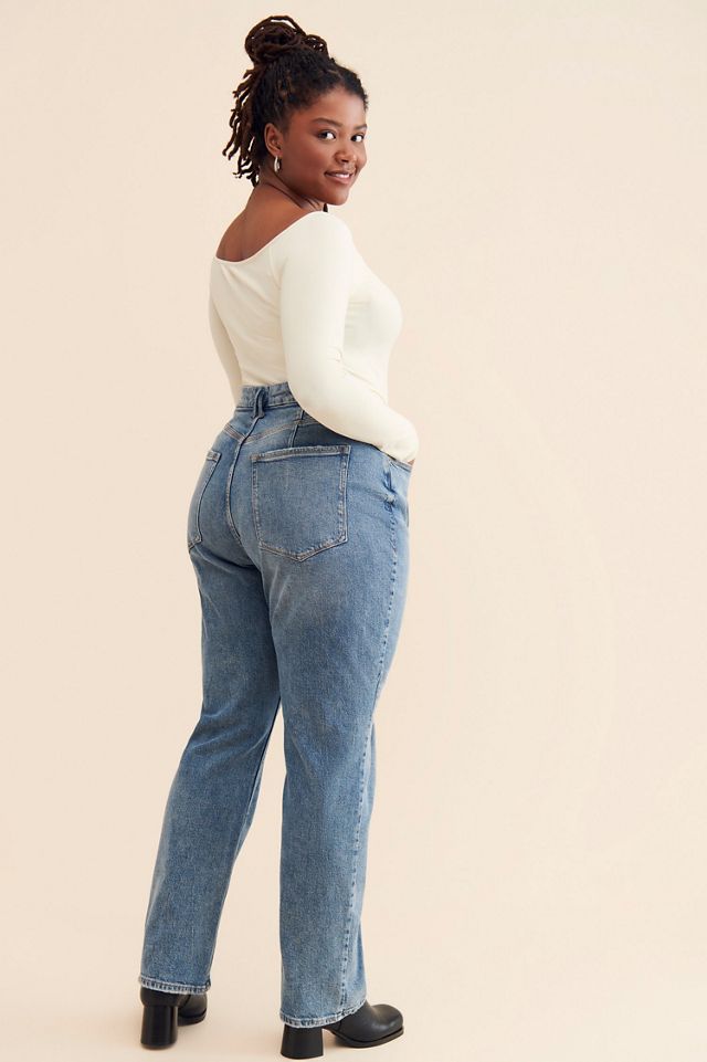 Good American Good 90's Cross Waist Jeans #1