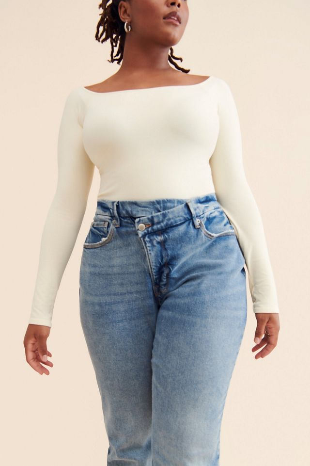 Good American Good 90's Cross Waist Jeans #4