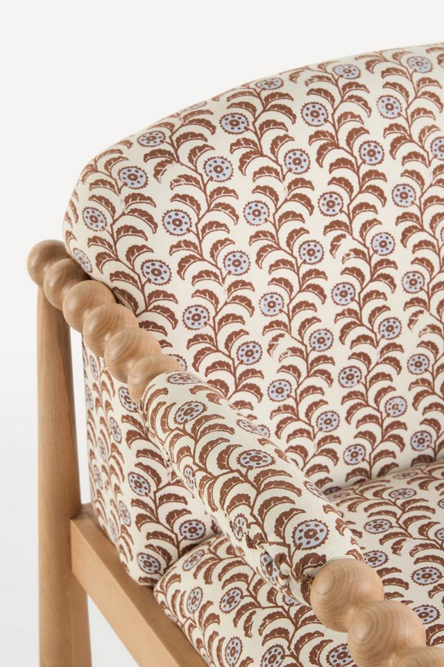 Pippa Block Print Accent Chair #10