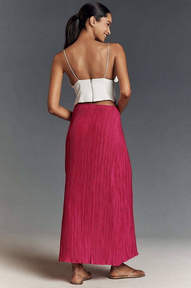 The Tilda Maxi Slip Skirt: Plisse Edition #3