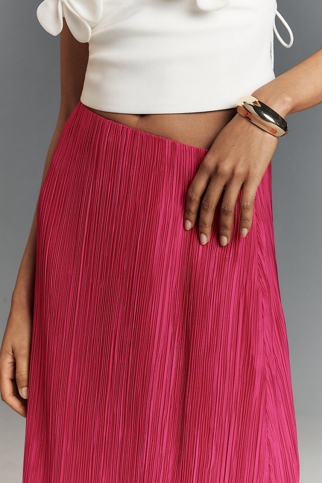 The Tilda Maxi Slip Skirt: Plisse Edition #4