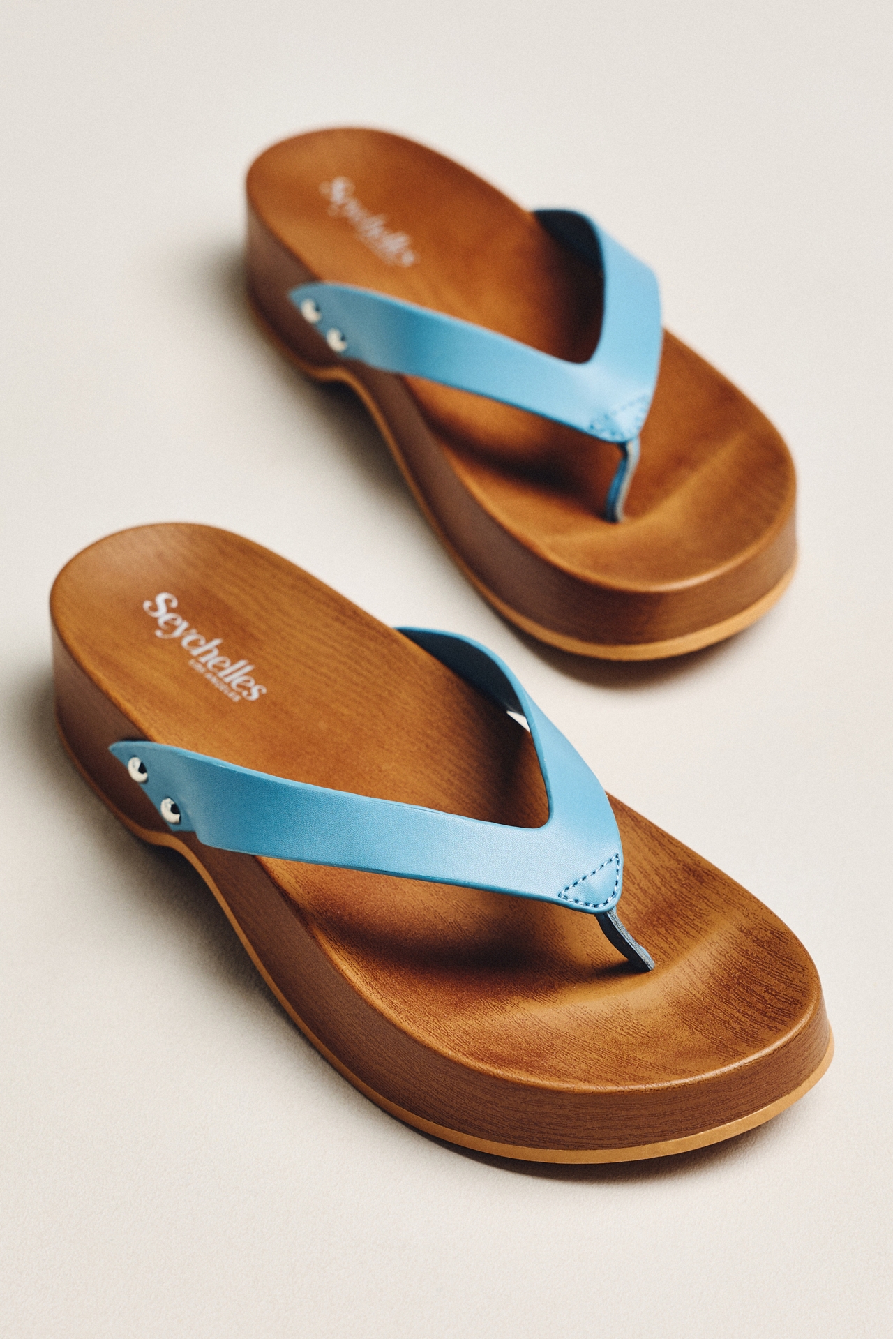 Seychelles Dreaming Out Loud Platform Thong Sandals