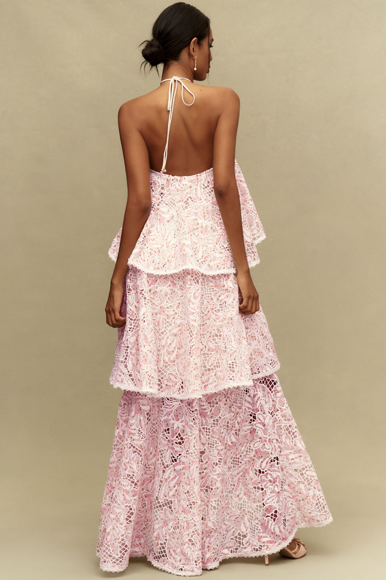 Elliatt Valencia Tiered Halter Gown