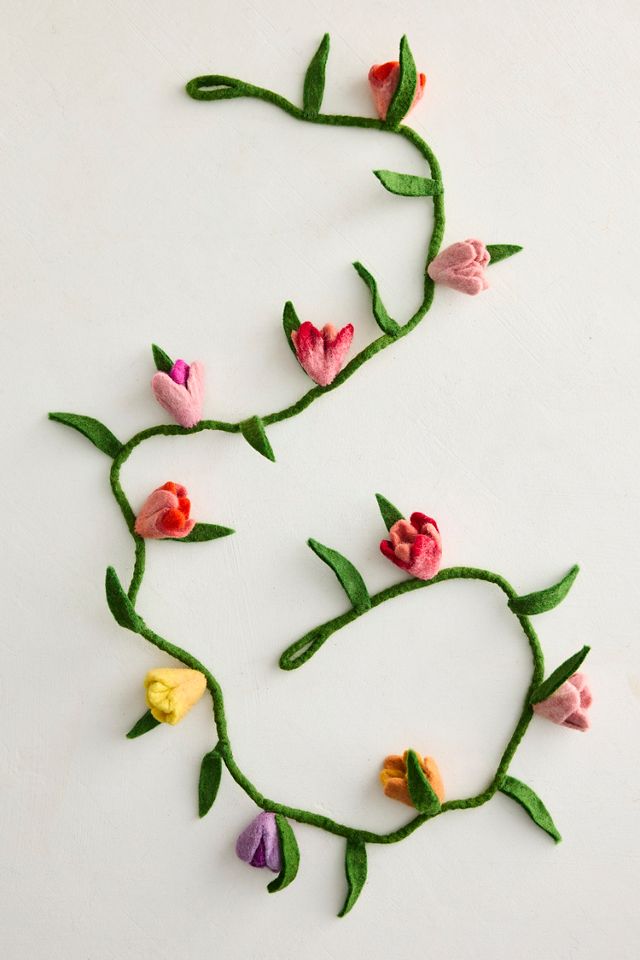 Tulips Felt Garland #1