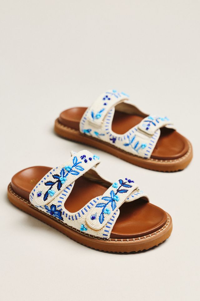 De Siena Noreen Beaded Slide Sandals #1