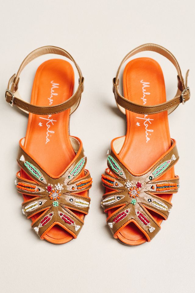 Meher Kakalia Tavira Beaded Sandals #1