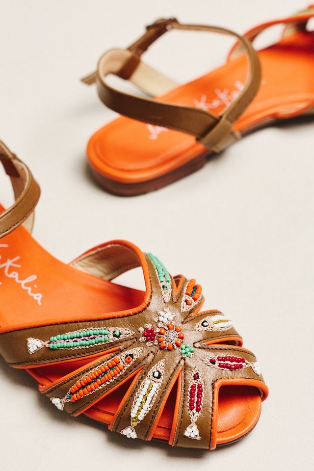 Meher Kakalia Tavira Beaded Sandals #2
