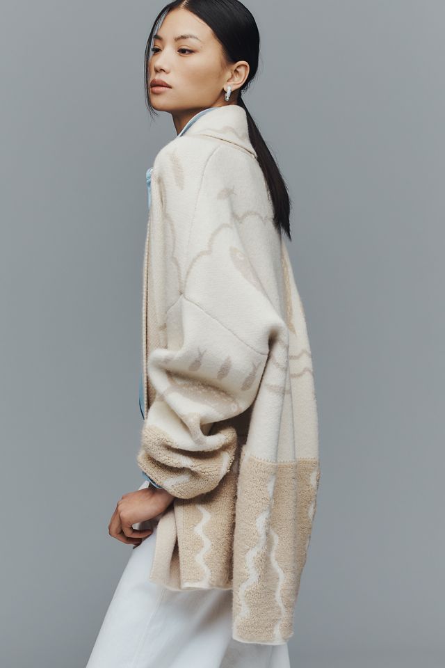 By Anthropologie Wave Textured Cardigan | Anthropologie