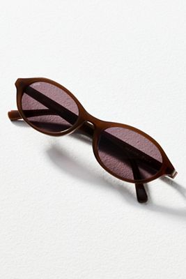 Pared Tortoise Oval Sunglasses | Anthropologie display picture 1