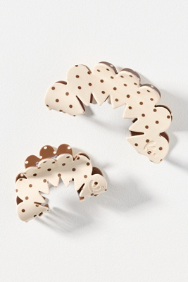 Kaxi Petal Arch Hair Claw Clip In Metallic