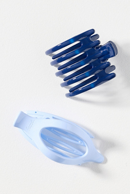 Kaxi Lay Down Hair Clips, Set Of 2 In Multi