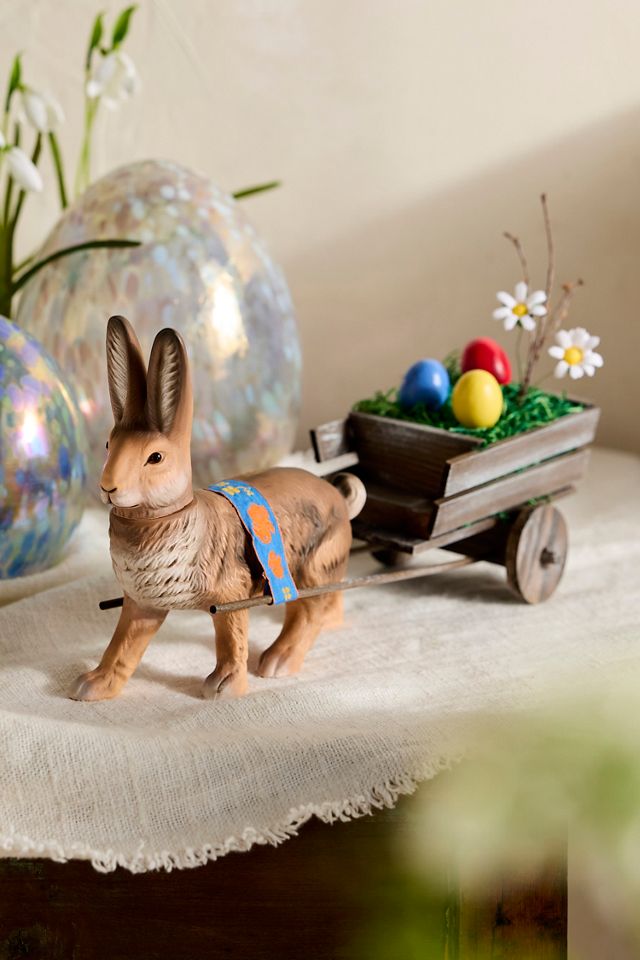 Marolin Fillable Easter Hare + Cart | Anthropologie