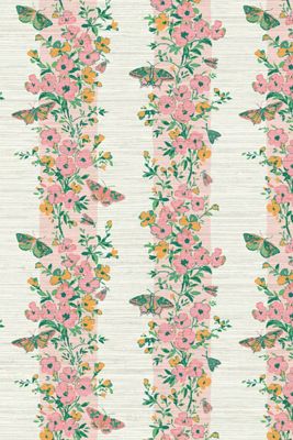 Sunday Social Scene She's Like The Wind Grasscloth Wallpaper