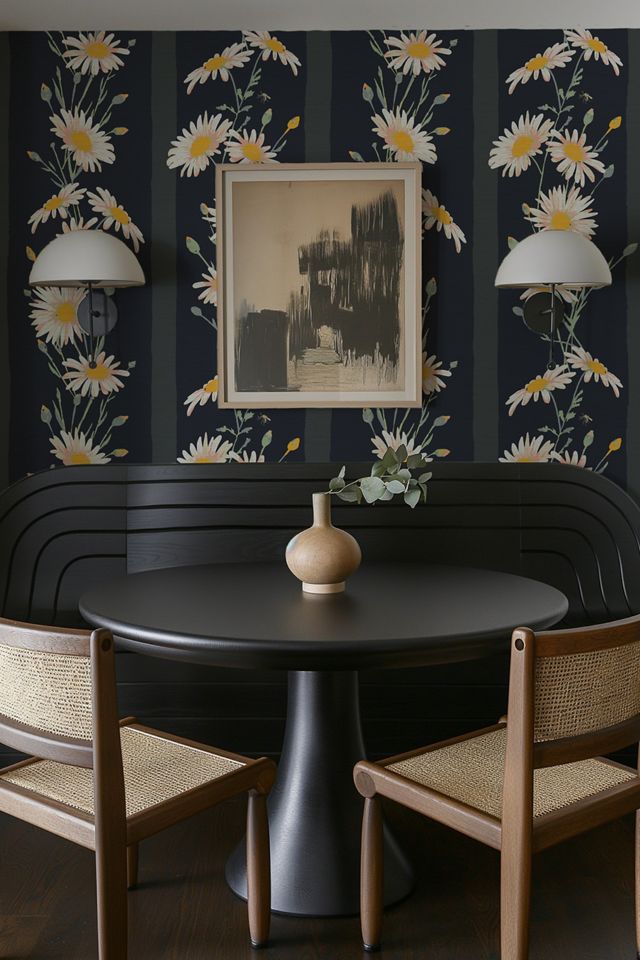 Sunday Social Scene Hometown Hero Daisy Grasscloth Wallpaper #2