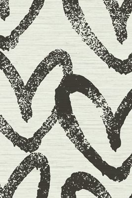Sunday Social Scene x House of Shan Hearts Grasscloth Wallpaper