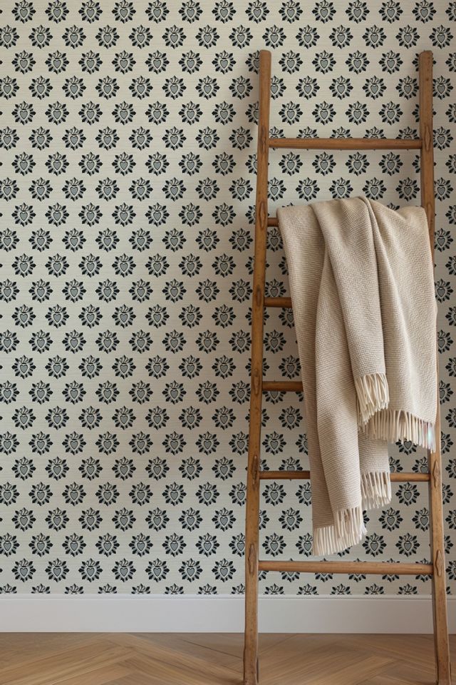 Sunday Social Scene x June St. George Sacred Heart Grasscloth Wallpaper #2