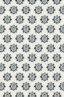 Sunday Social Scene x June St. George Sacred Heart Grasscloth Wallpaper