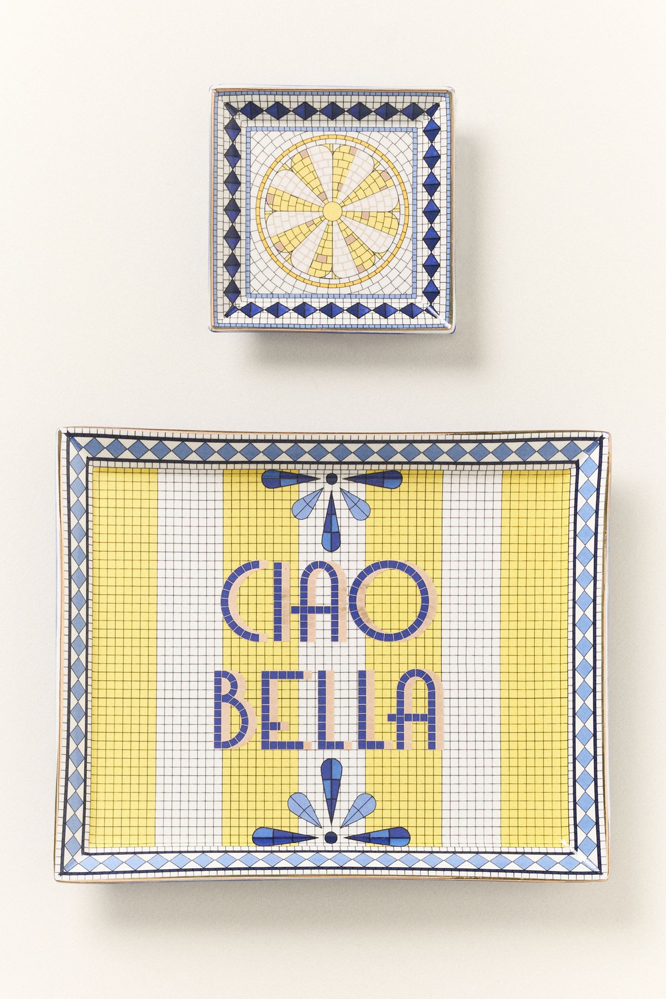 Tile Italia Trinket Dish - Lemon, Assorted